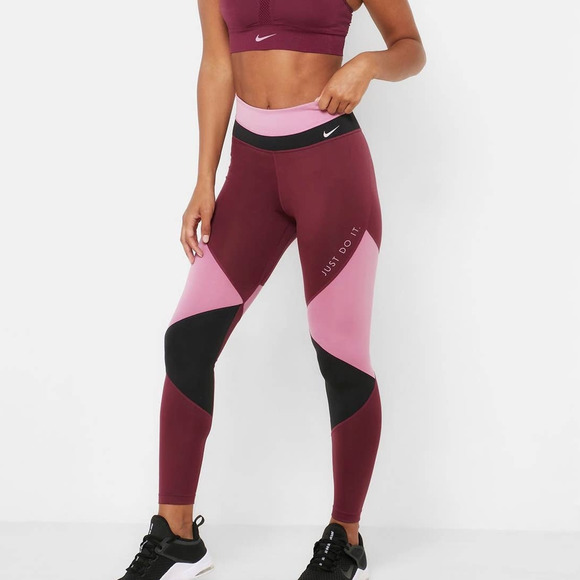 💗CUTE COLOR-BLOCK FITNESS LEGGINGS Nike - Picture 1 of 8